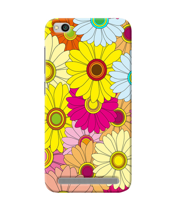 Abstract Colorful Flowers Redmi 5a Back Cover