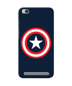 Captain America Logo Redmi 5a Back Cover