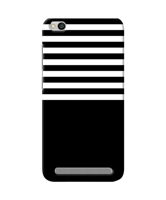 Black And White Print Redmi 5a Back Cover