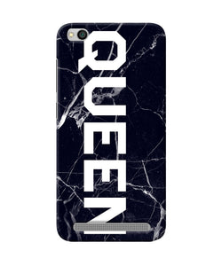 Queen Marble Text Redmi 5a Back Cover