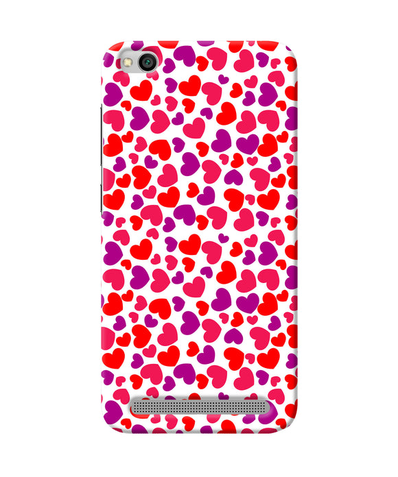 Red Heart Canvas Print Redmi 5a Back Cover