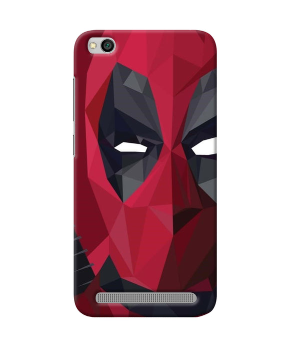 Abstract Deadpool Half Mask Redmi 5a Back Cover