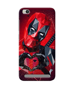 Deadpool Love Redmi 5a Back Cover