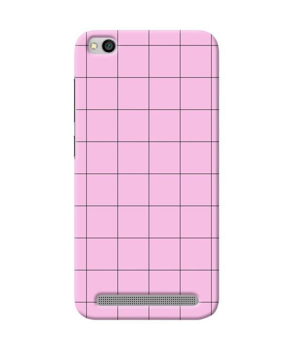 Pink Square Print Redmi 5a Back Cover