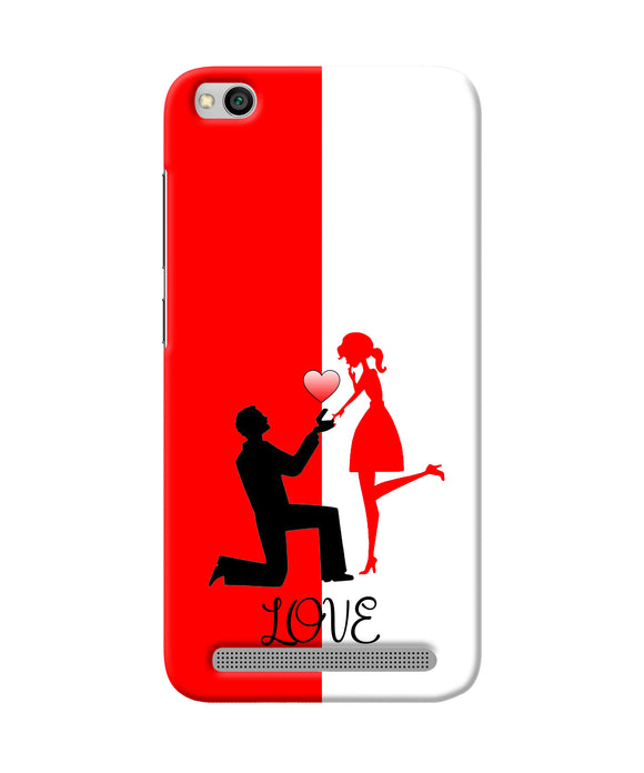 Love Propose Red And White Redmi 5a Back Cover