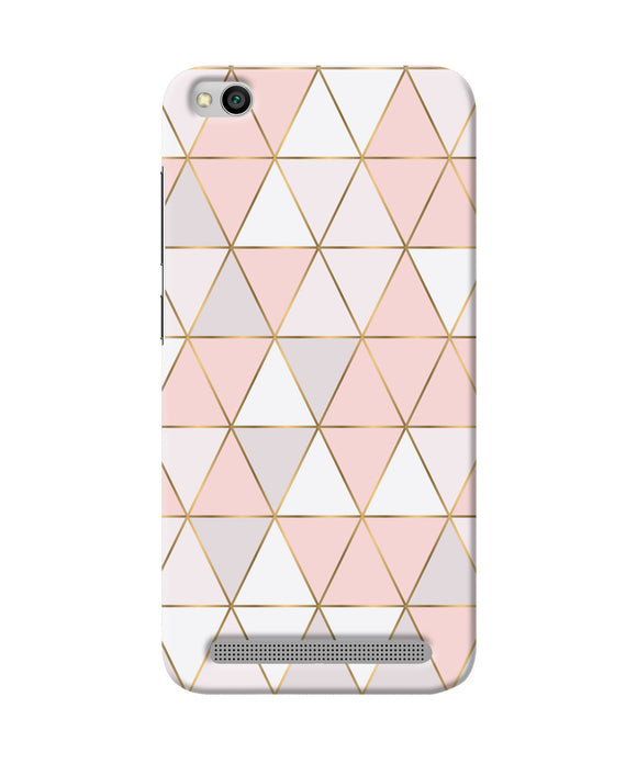 Abstract Pink Triangle Pattern Redmi 5a Back Cover