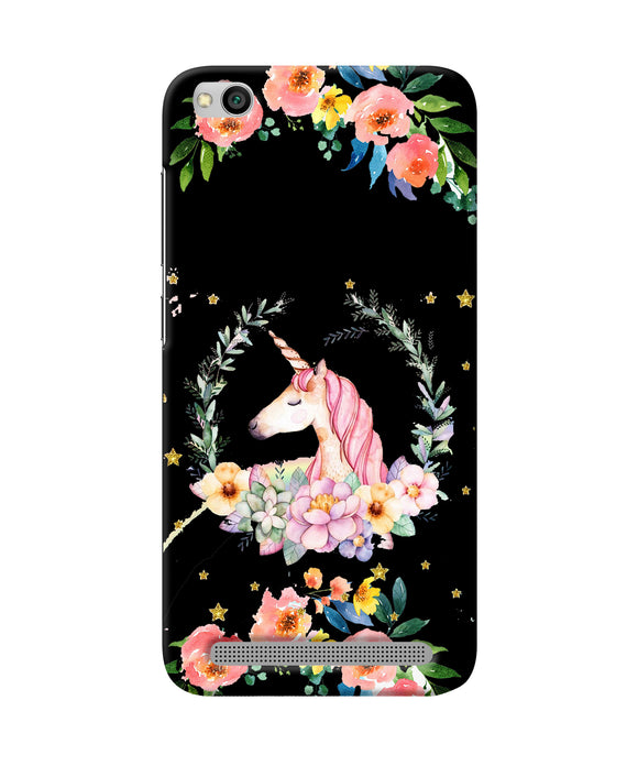 Unicorn Flower Redmi 5a Back Cover