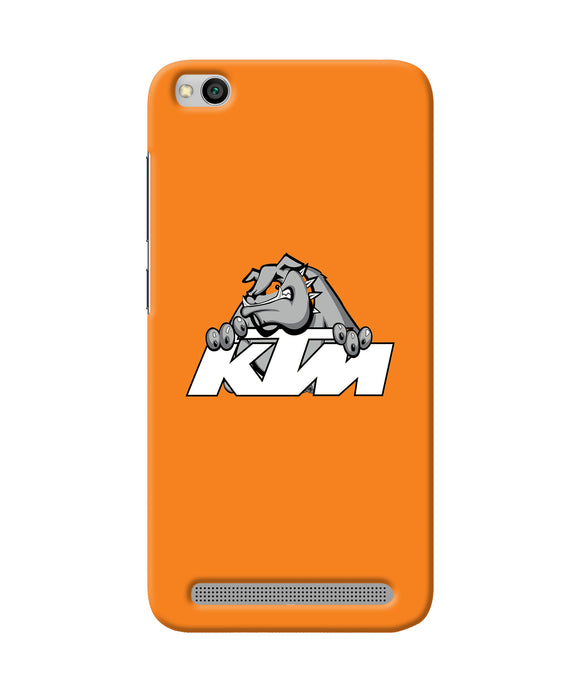 Ktm Dog Logo Redmi 5a Back Cover