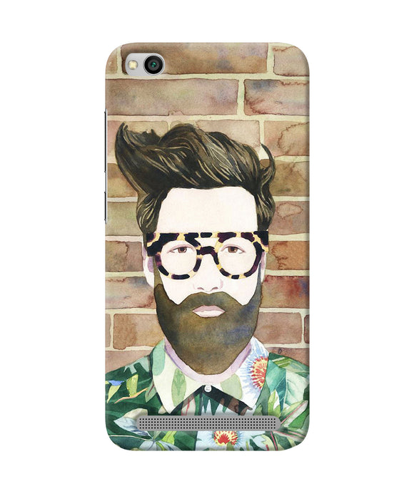 Beard Man With Glass Redmi 5a Back Cover