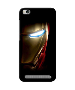 Ironman Half Face Redmi 5a Back Cover