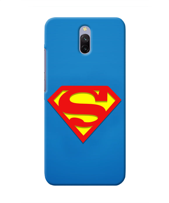 Superman Blue Redmi 8A Dual Real 4D Back Cover