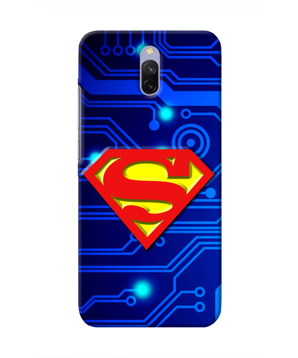 Superman Abstract Redmi 8A Dual Real 4D Back Cover