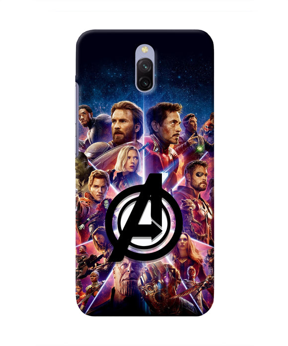 Avengers Superheroes Redmi 8A Dual Real 4D Back Cover