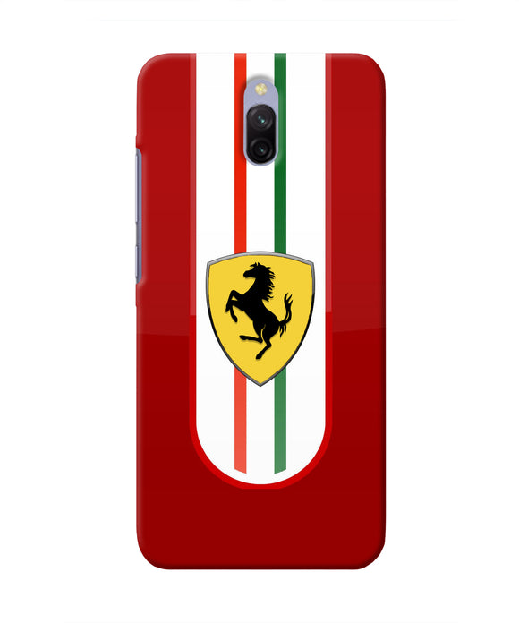 Ferrari Art Redmi 8A Dual Real 4D Back Cover