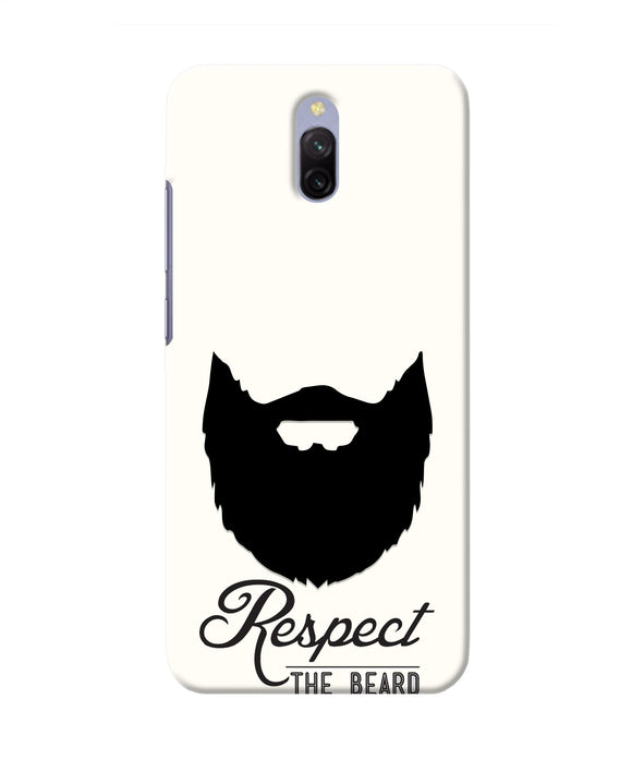 Respect the Beard Redmi 8A Dual Real 4D Back Cover