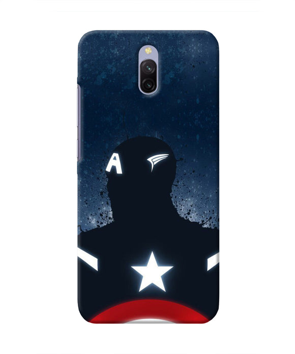 Captain america Shield Redmi 8A Dual Real 4D Back Cover