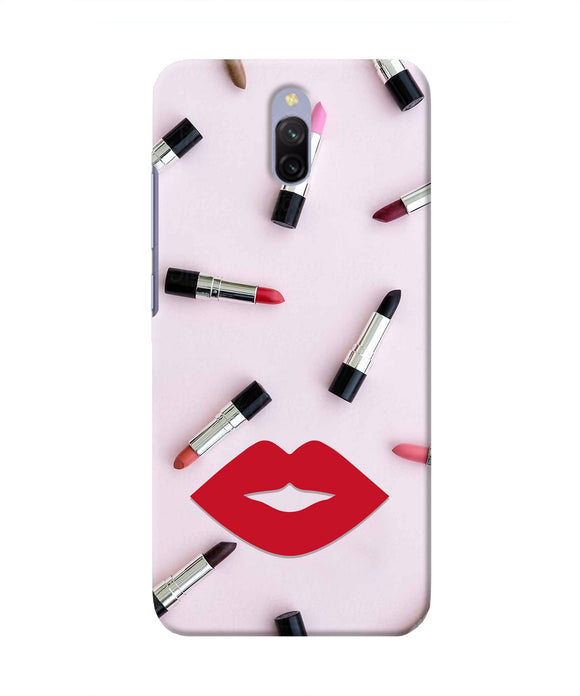 Lips Lipstick Shades Redmi 8A Dual Real 4D Back Cover