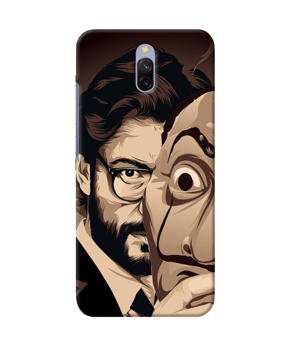 Money Heist Professor Art Redmi 8A Dual Back Cover