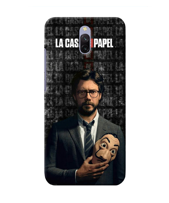 Money Heist Professor with Mask Redmi 8A Dual Back Cover