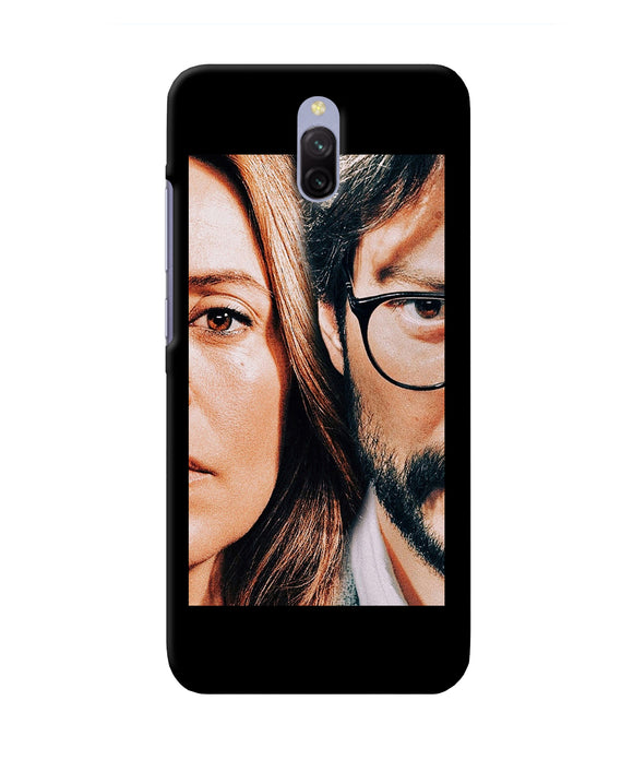 Money Heist Professor With Rachel Redmi 8A Dual Back Cover