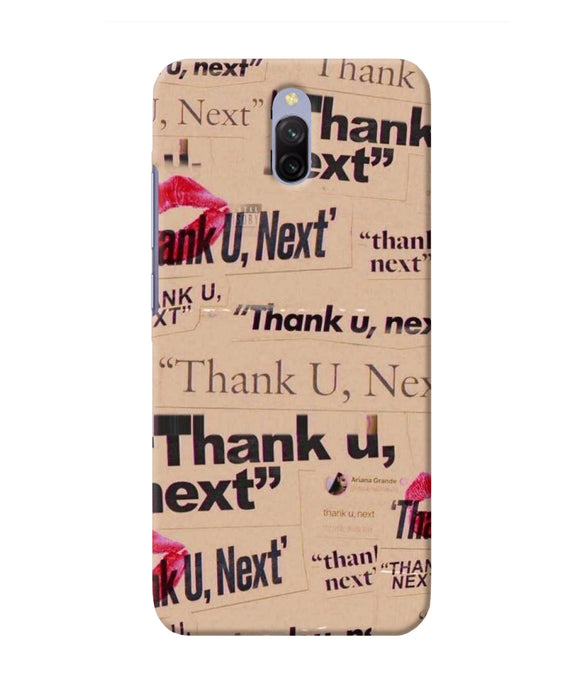 Thank You Next Redmi 8a Dual Back Cover