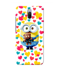 Minion Teddy Hearts Redmi 8a Dual Back Cover