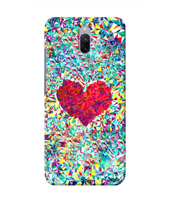 Red Heart Print Redmi 8a Dual Back Cover