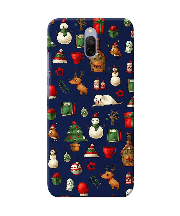 Canvas Christmas Print Redmi 8a Dual Back Cover