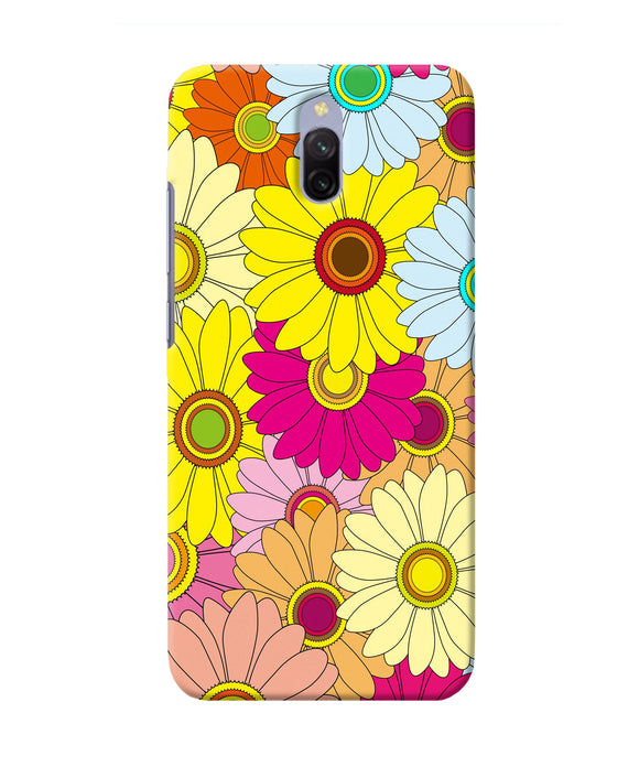 Abstract Colorful Flowers Redmi 8a Dual Back Cover