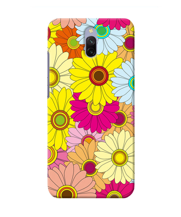 Abstract Colorful Flowers Redmi 8a Dual Back Cover
