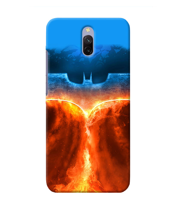 Burning Batman Logo Redmi 8a Dual Back Cover