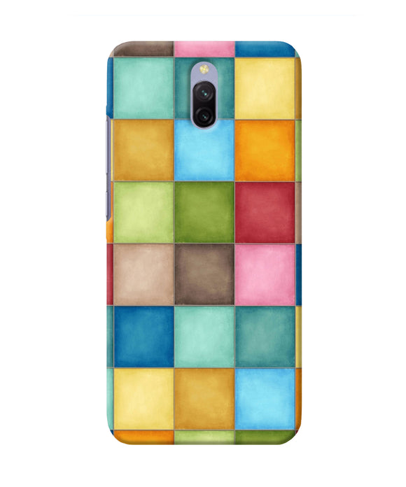 Abstract Colorful Squares Redmi 8a Dual Back Cover