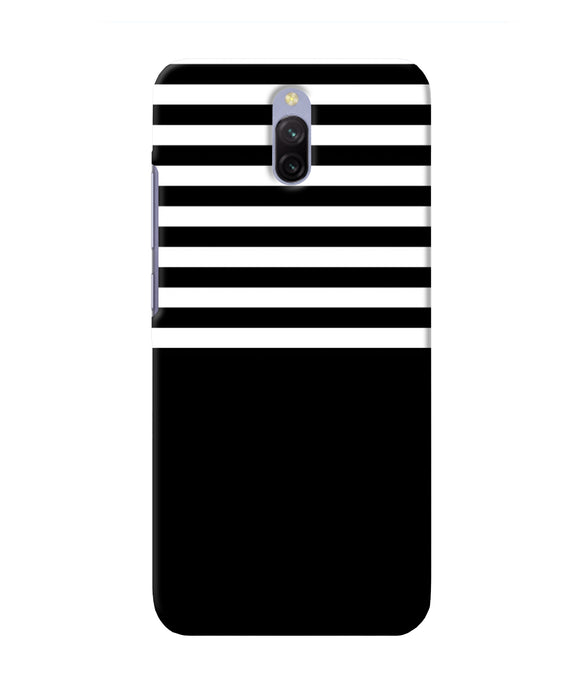 Black And White Print Redmi 8a Dual Back Cover