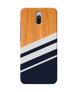 Black And White Wooden Redmi 8a Dual Back Cover Case Online at