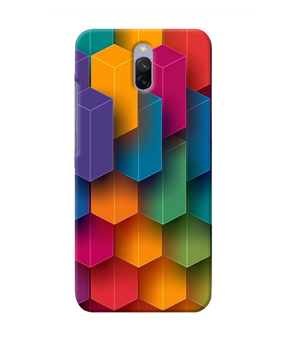 Abstract Rectangle Print Redmi 8a Dual Back Cover