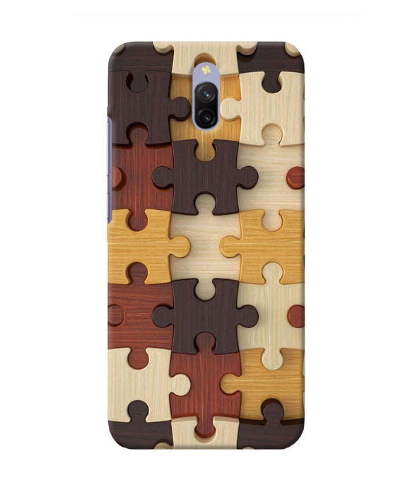 Wooden Puzzle Redmi 8a Dual Back Cover