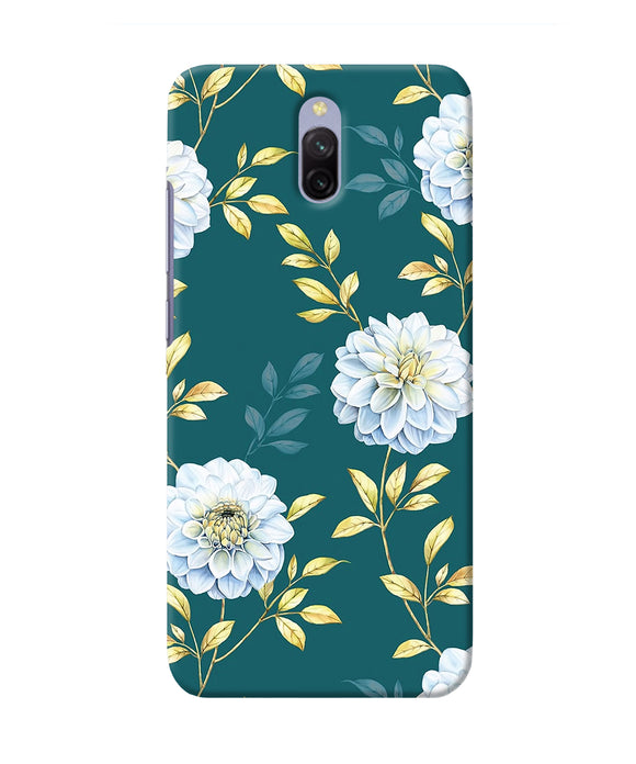 Flower Canvas Redmi 8a Dual Back Cover