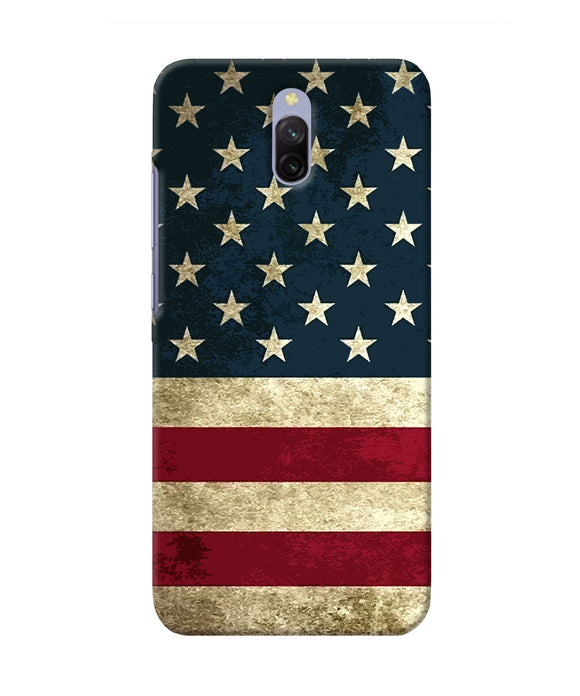 Vintage Us Flag Redmi 8a Dual Back Cover