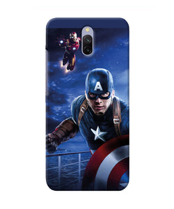 Captain With Ironman Redmi 8a Dual Back Cover