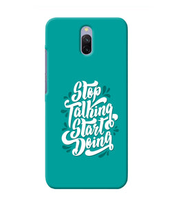 Stop Talking Start Doing Quote Redmi 8a Dual Back Cover