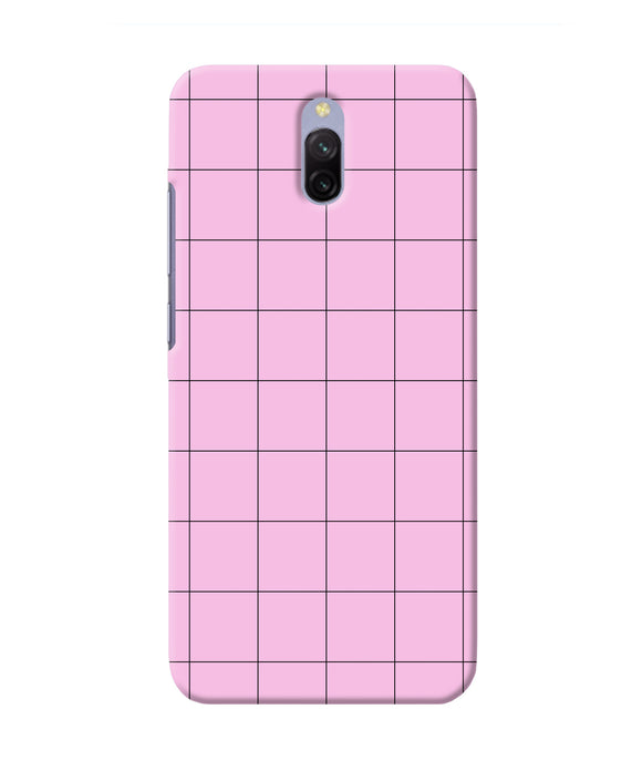 Pink Square Print Redmi 8a Dual Back Cover