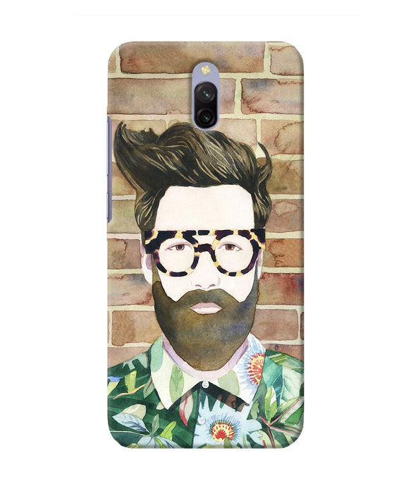 Beard Man With Glass Redmi 8a Dual Back Cover