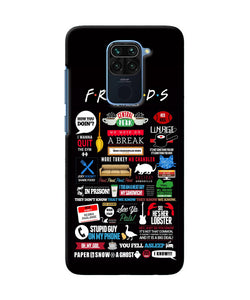 Friends Redmi Note 9 Back Cover