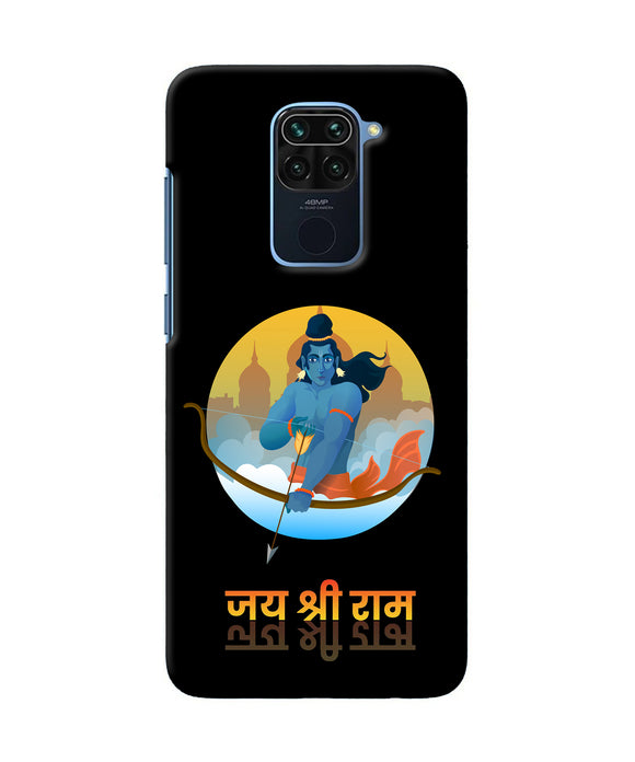 Black Jay Shree Ram Redmi Note 9 Back Cover