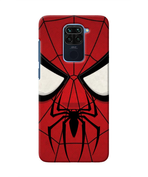 Spiderman Face Redmi Note 9 Real 4D Back Cover