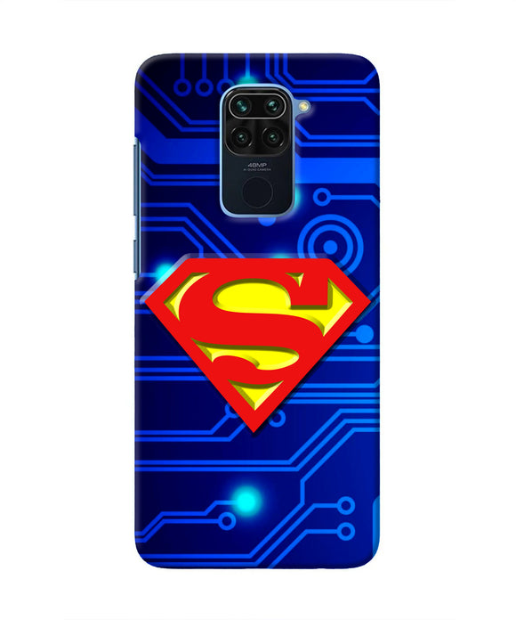 Superman Abstract Redmi Note 9 Real 4D Back Cover