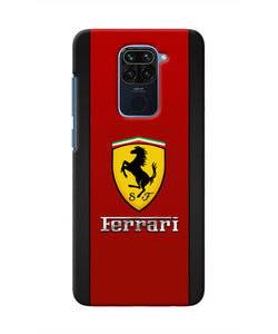 Ferrari Abstract Maroon Redmi Note 9 Real 4D Back Cover