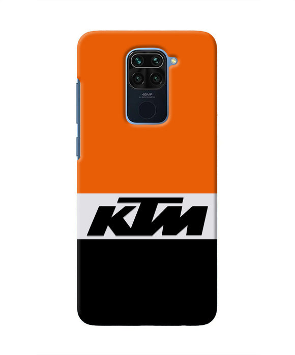 KTM Colorblock Redmi Note 9 Real 4D Back Cover