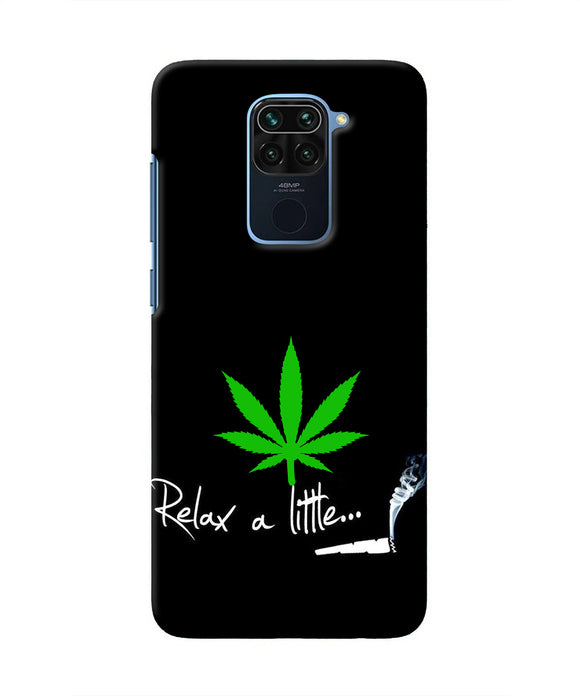Weed Relax Quote Redmi Note 9 Real 4D Back Cover
