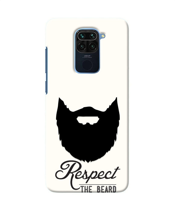 Respect the Beard Redmi Note 9 Real 4D Back Cover